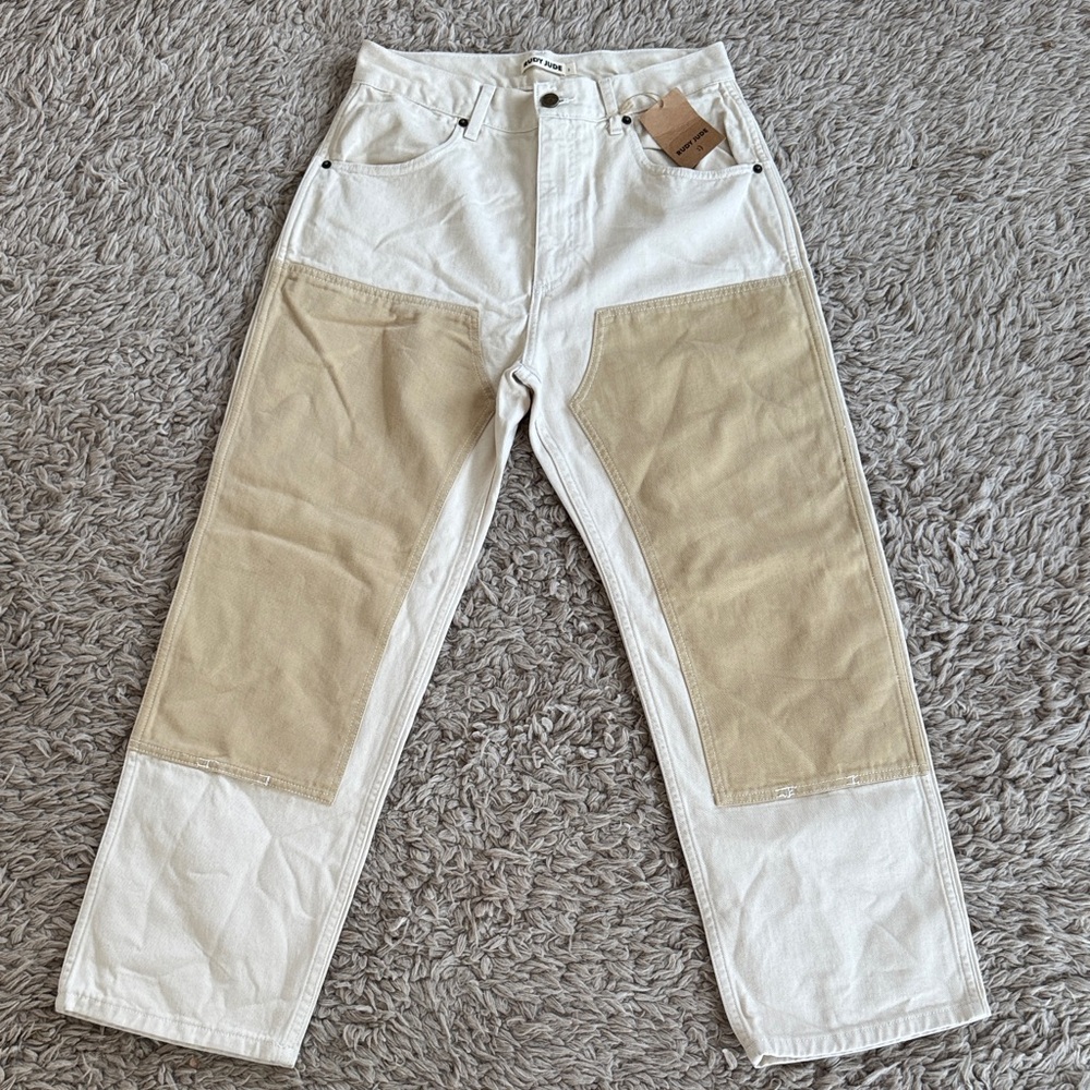 Rudy Jude Utility Color Block Wheat/Cream Jeans RJ3